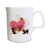 Cavalier Love Hearts Bone China Mug