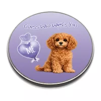 Guess Who Woofs You Cavapoo Wireless Phone Charger