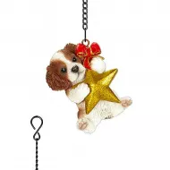 Hanging Star Cavalier King Charles Spaniel Christmas Ornament
