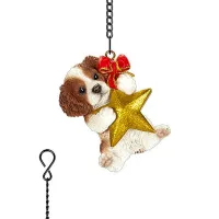 Hanging Star Cavalier King Charles Spaniel Christmas Ornament