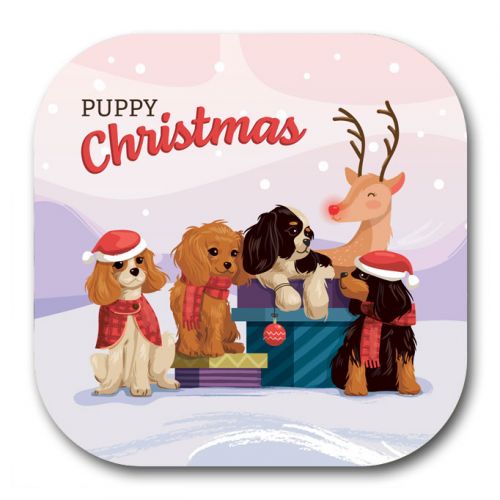 Puppy Presents Coaster