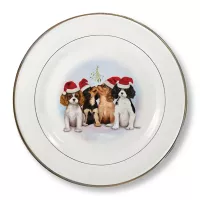 Mistletoe Pups Sideplate
