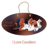 Flying Cavaliers Oval Hanging Sign